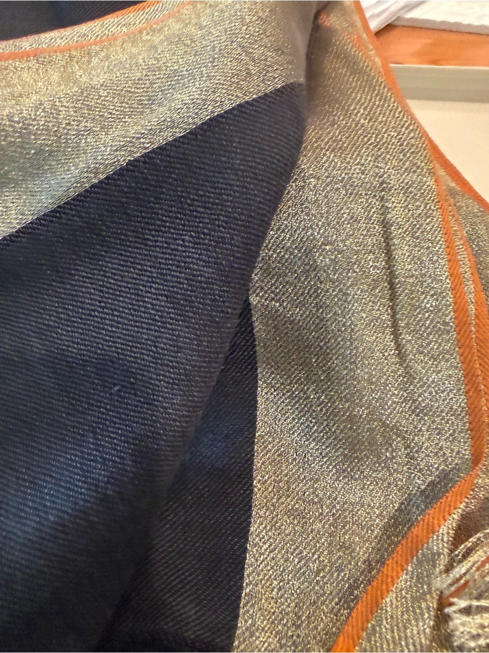 India Hicks, designer queen’s scarf / wrap